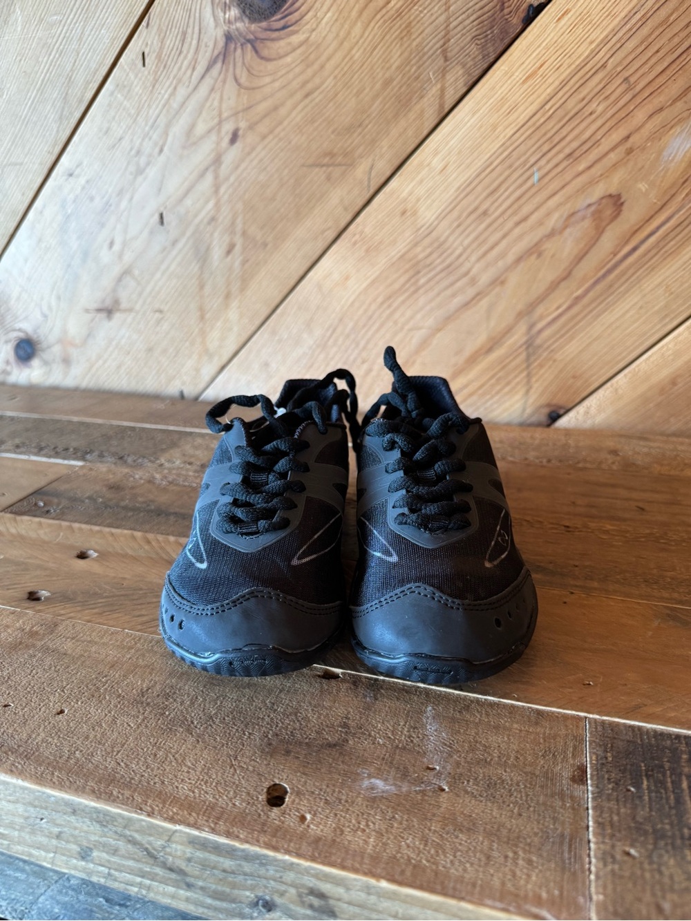 NFINITY Black Kids' Lace-Up Cheer Shoes